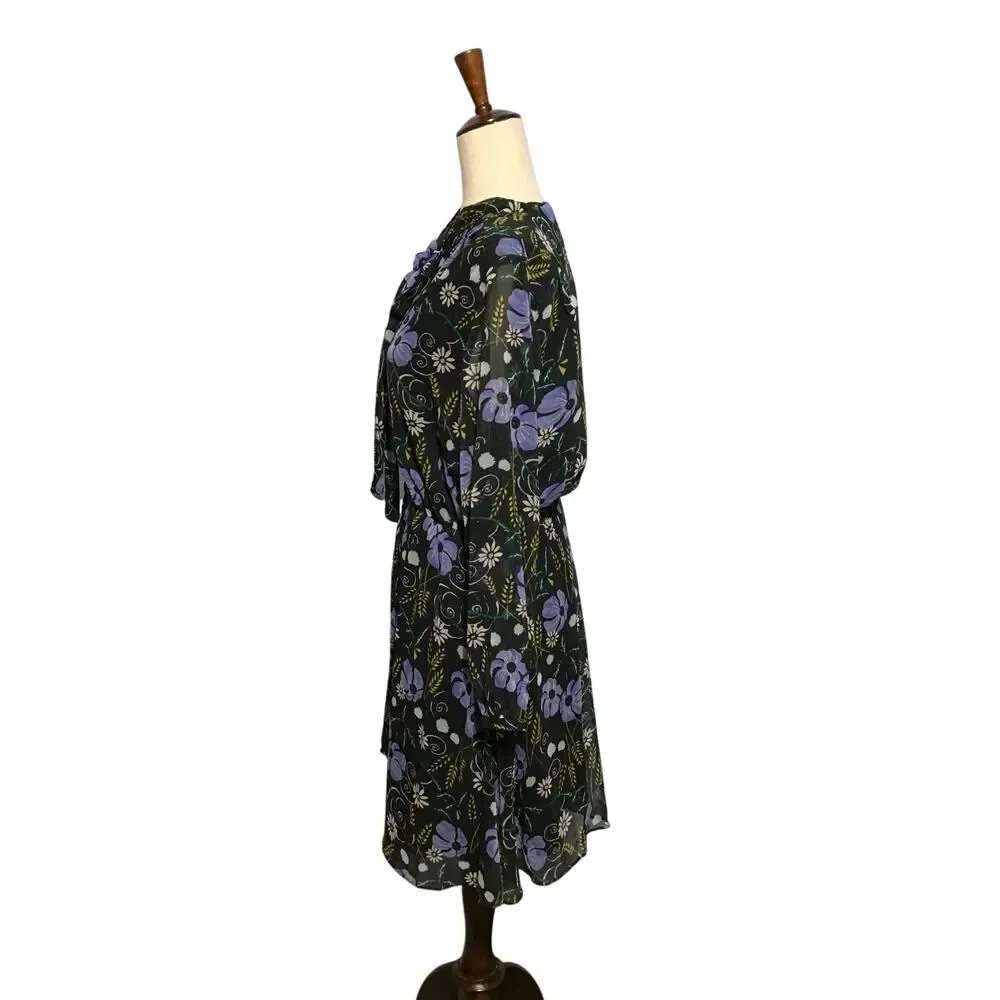 Banana Republic Sheer Floral Midi Dress